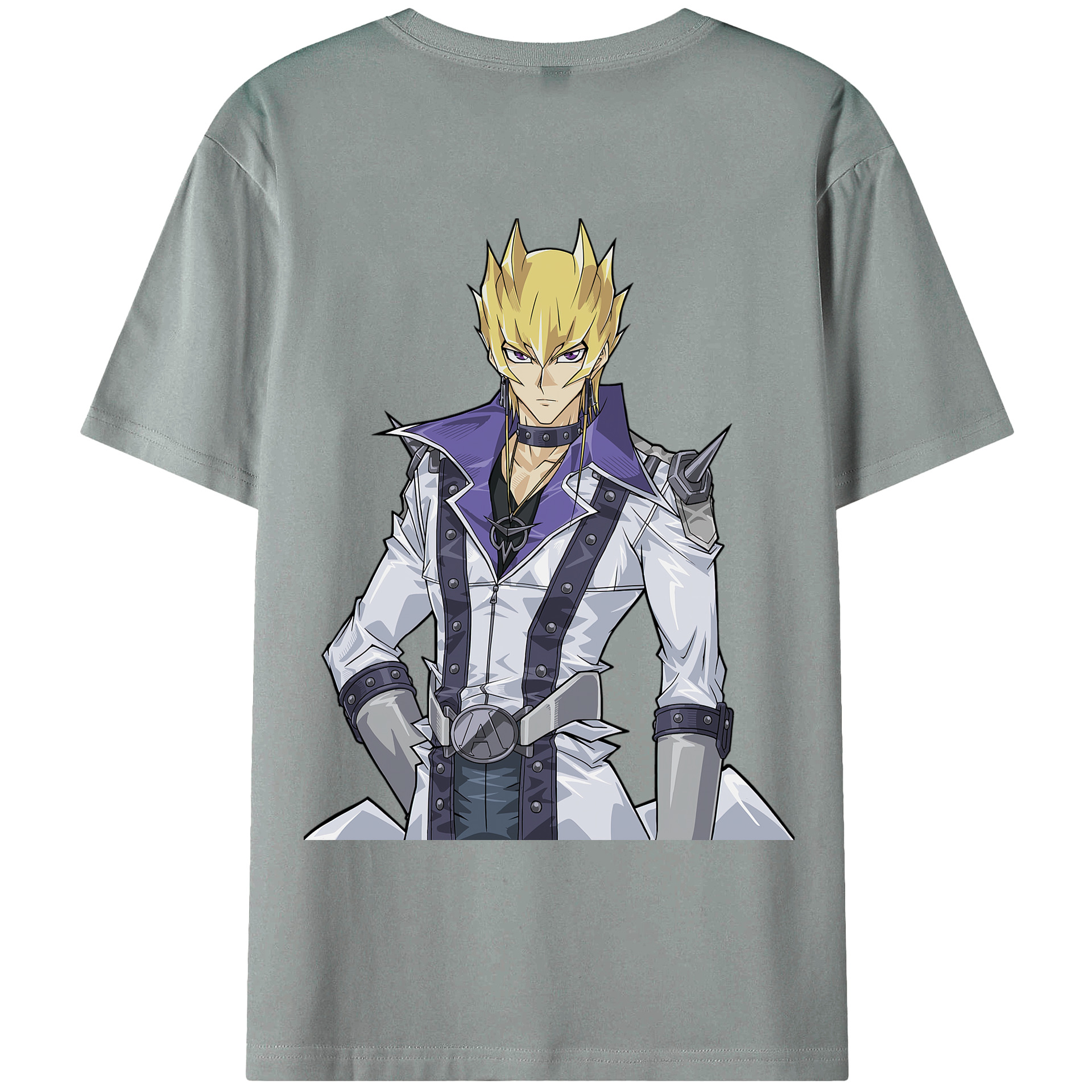 （画像用） 遊☆戯☆王 Yu-Gi-Oh! 綿100％ メンズ半袖Tシャツ（バックプリント） 通気性